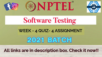 Software Testing | Week 4 Answers | NPTEL ||
