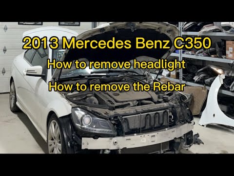 2013 Mercedes Benz c350 | How to remove Headlights | How to remove front Rebar #video #cars #viral