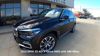 2021 BMW X5 40i X Drive AWD Turbo Inline Six