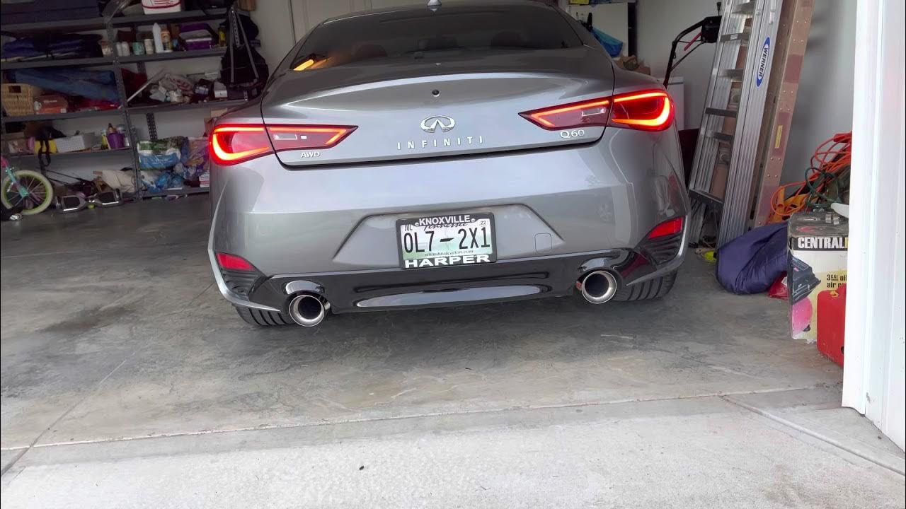 Fast Intentions catback exhaust with lower downpipes for Infiniti Q60