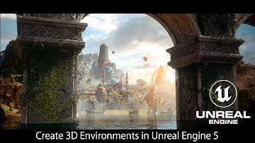 3D Environments in Unreal Engine 5 "Waterside town"
