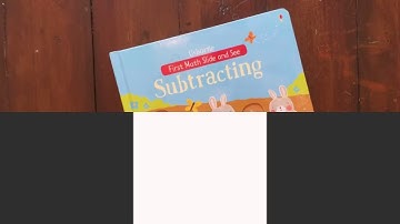Usborne first math slide and see Subtracting and adding
