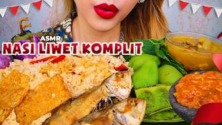 SPESIAL HUT RI KE-81 🇮🇩 ASMR NASI LIWET SUNDA KOMPLIT, SAYUR ASEM, IKAN ASIN PEDA & LALAPAN 🐟🥬🌶