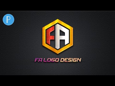 How to create 3d logo - 3d logo design - FA logo design - pixellab logo design - professional logo