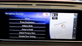 2016 Lexus RX -  Setup Screen Overview
