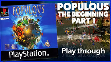 Populous: The Beginning / Playstation 1 / Part 1 / Complete playthrough HD / 60FPS*/ No commentary