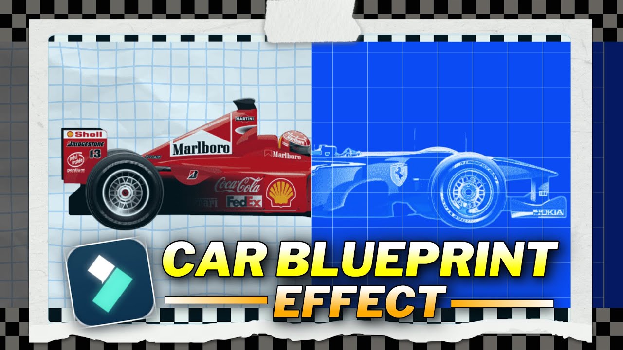 CAR BLUEPRINT EFFECT TUTORIAL | FILMORA 14 TUTORIAL - EPISODE 4 - YouTube