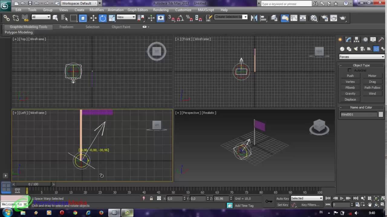 Membuat Animasi Bendera Dengan 3ds Max 2013 YouTube