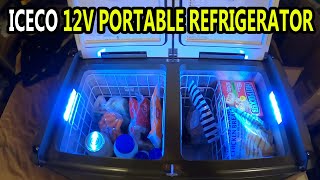 ICECO Portable 12V Refrigerator 79QT Heavy Duty Fridge/Freezer Unboxing & Review