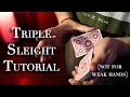 Triple Knuckle Busting Card Tutorial (not for the weak of hand)