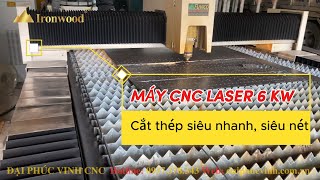 Máy CNC laser 6 kw IronTek bàn giao khách hàng tại Bình Dương, máy Laze giá tốt