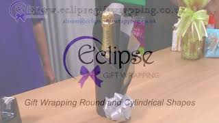 Gift Wrapping Bottles, Round and Cylindrical Shapes Tutorial