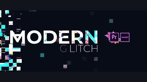 20 Glitch Titles Motion Graphics Templates