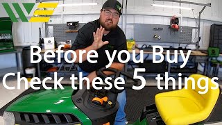 5 Things to Check Before Bringing Home a NEW mower Thumbnail