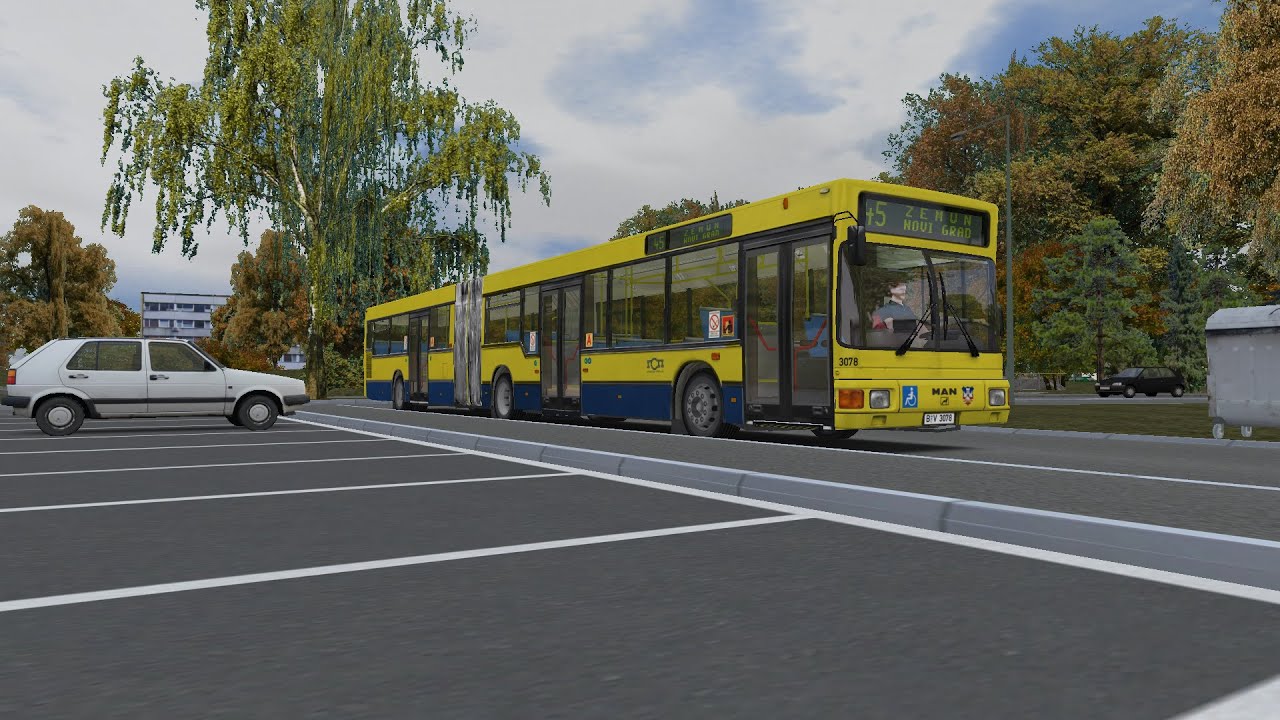 OMSI 2 - Belgrade - MAN NG 272 - Line 45: Blok 44 - Zemun Novi Grad