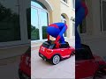 WHEEL FALLING OFF SPIDER MAN'S CAR #SHORTS