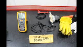 Using the Megaohmmeter FOR HYBRID TRAINED TECHNICIANS ONLY