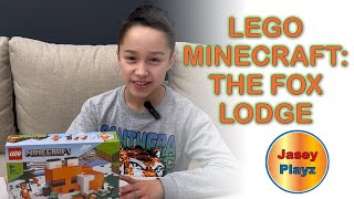 LEGO Minecraft Fox Lodge Build: From Bricks to Life – Set 21178!