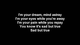 Metallica sad but true lyrics