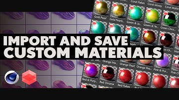 Import And Save Custom Redshift Materials In Cinema 4D