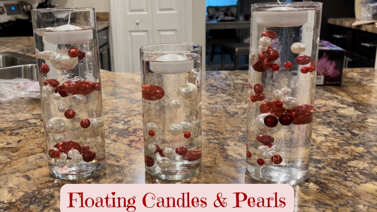 Christmas Floating Candles made with Water Gel Beads 