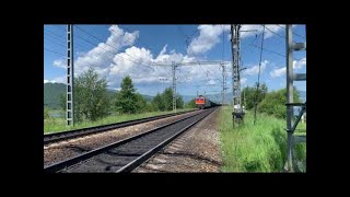 Электровоз ВЛ85-035 с грузовым поездом + толкач 3ЭС5К-587