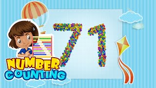 Endless Numbers - Learn to Count from 71 to 80, 71 to 80 numbers,numbers 71 to ,endless numbers