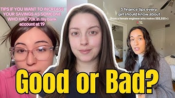 Financial coach reacts to finance tips on TikTok