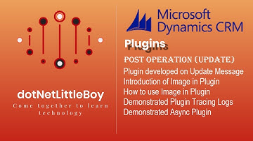 Plugin - Part 6 | Demo of Post Operation in Plugin | Update Message | Use Image | Dynamics CRM