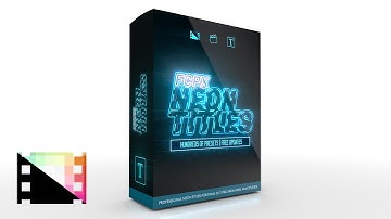 FCPX Neon Titles   Modular Neon Text and Elements for Final Cut Pro
