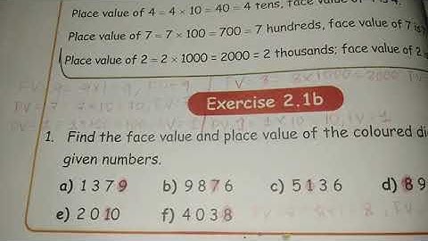 4th STD 1st term|Maths|Numbers|Exercise 2.1b|Matric