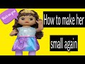 How to make Baby Alive Princess Ellie grows up doll Small again watch doll grow up