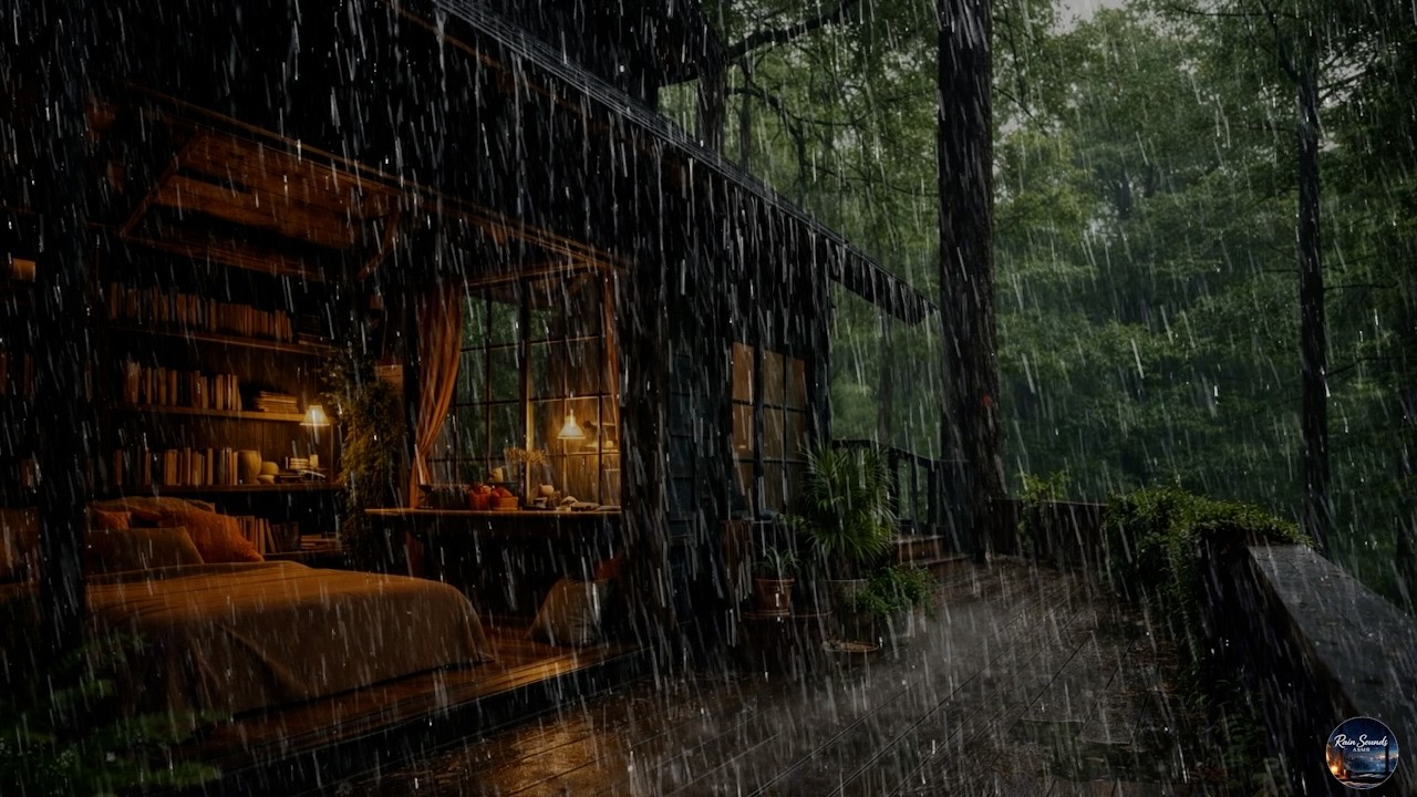Cozy Cabin Rain Sounds 🌧️ Calm Your Mind, Relax Your Body & Sleep Deep ...