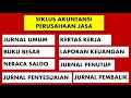 SIKLUS AKUNTANSI PERUSAHAAN JASA - DARI JURNAL UMUM SAMPAI JURNAL PEMBALIK