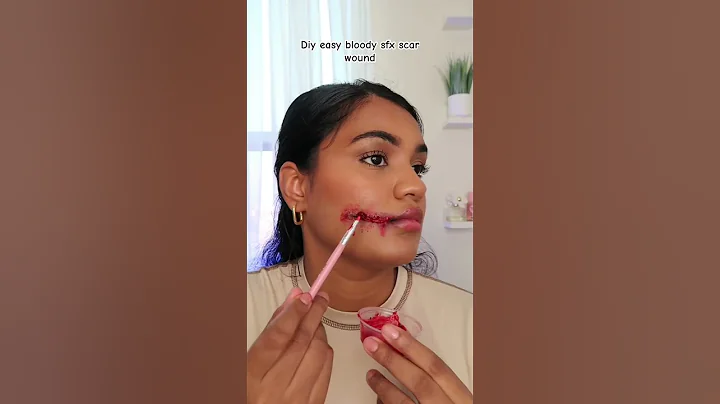 DIY bloody scar wound sfx #latexfree