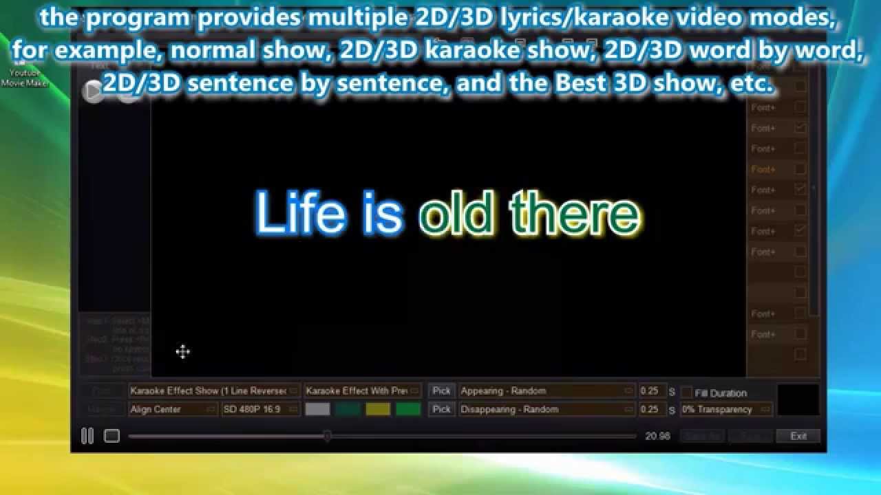 free karaoke lyrics editor for windows 10