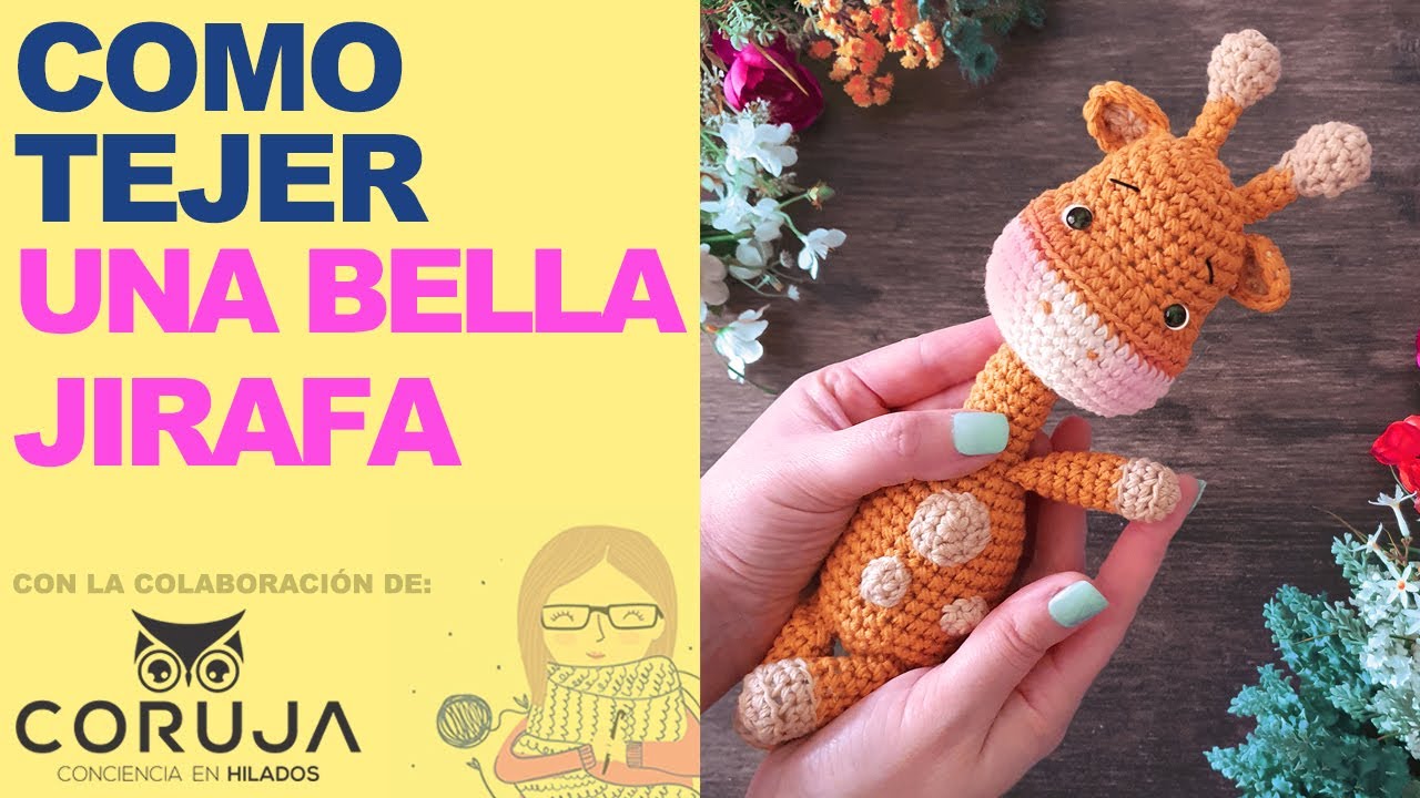 Como tejer una hermosa Jirafa Amigurumi paso a paso en ESPAÑOL - ENG SUBS - Jirafa a crochet