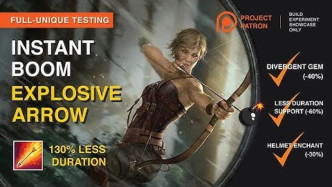 INSTANT Explosive Arrow(Divergent) - Build Experiment 1.0【PATRON PROJECT】Sneak Peek Showcase 3.13
