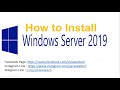 How to install Windows Server 2019 Standard in VMWARE 2021 - Part-1