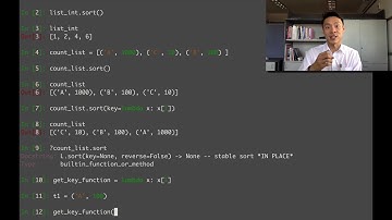 [Programming for NLP] Week 5.2 Sorting list of tuples