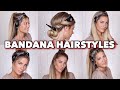 5 SUPER EASY Bandana Hairstyles | MRS BELLA