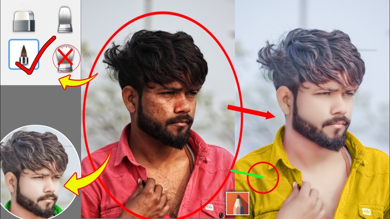 Snapseed CB Editing | Autodesk sketchbook Face Smooth Full Tutorial | Oil Paint Photo Editing 2022