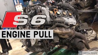 C5 Audi S6 Manual Swap - Pulling the Engine by sReed 5,237 views 3 years ago 6 minutes, 6 seconds