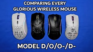 Glorious Wireless Mice Physical Comparison! All the Models!