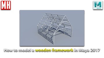 Maya 2017 tutorial : How to model a wood frame construction