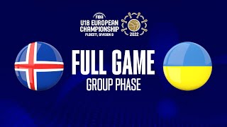 Iceland v Ukraine | Full Basketball Game | FIBA U18 European Championship 2022