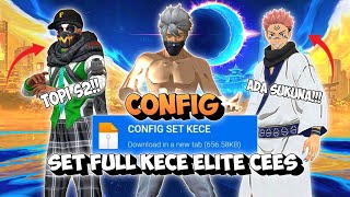 CONFIG FF -‼️SET KECE ELITE CEES ADA TOPI S2   BUNDLE SUKUNA BISA LIHAT MUSUH?‼️- CONFIG ELITE CEES 