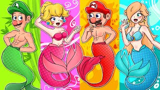 Mario Mermaid Story, But They're Elemental!? - Mario Daily Life Story - The Super Mario Bros Movie