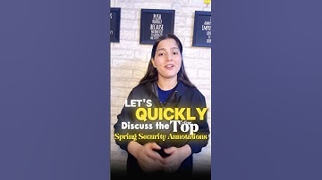 Master Spring Security in Minutes! 🚀 | Top 5 Annotations You Must Know