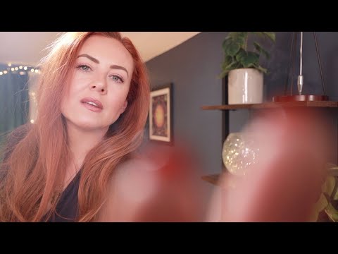 Visual ASMR Triggers & UNINTELLIGIBLE Breathy Whispers 🌟 Plucking, Brushing, Energy Cleansing